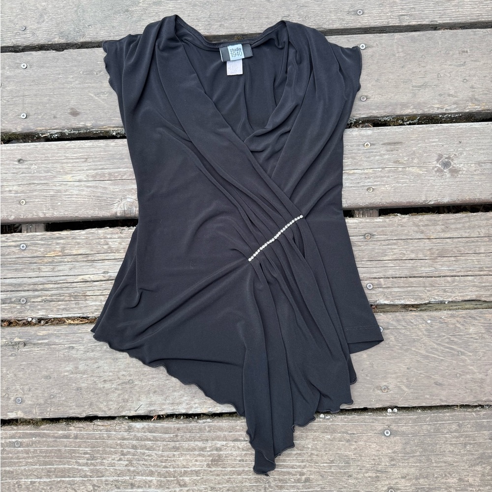 Studio 1940 Black Sleeveless Top